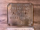 Grinnell   Grunau Sprinkler Corp Automatic Sprinkler Fire Dept  Conn  Plaque  2 
