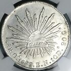 1892-oa Ngc Unc Mexico 8 Reales Oaxaca Mint Rare Silver Coin  24120903c 