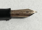 Vtg 1940   s Black W black Cap Eversharp Skyline Fountain Pen - 14k Nib For Parts