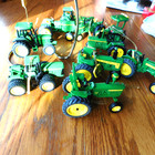 Danbury Mint Mini John Deere Hanging Tractor Ornaments With Gold Hangers