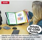 Adjustaview 20-pocket Desk Reference Organizer With Weighted Base   Index Tabs