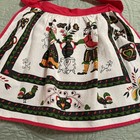 Vintage Folk Art Half Apron