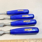 Irwin Wood Chisel Set 4 Pc 1  3 4  1 2    1 4  Beveled Edge England