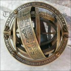 Antique Brass Armillary Sphere Astrolabe Maritime Nautical Collectible Globe