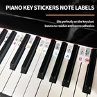 Piano Notes Guide For Beginner  88-key Full Size - Removable Piano Keyboard Stic