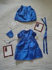 American Girl Felicity Blue Historical Dress   Skirt Outfit Set For 18  Doll