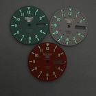 28 5mm C3 Green Luminous Watch Dial Face For Nh36a Automatic Mechanical Movement