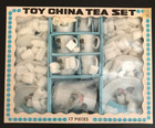 Vintage Child Mini Play Toy China Tea Set Mib Little Girl W  Dog Made In Japan