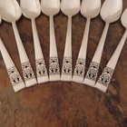 Oneida Coronation Set Of 8 Teaspoons Spoons Community Silverplate Flatware Lot U