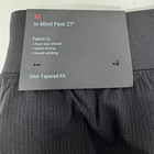 Lululemon In Mind Pants Black 27  Inseam Men s Size Medium Nwt