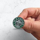 It   s Coffee Time  Beetlejuice Parody Enamel Pin     Horror   Caffeine Mashup