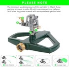 Metal Sprinklers For Yard Heavy Duty Zinc Alloy Pulsating Impact Sprinkler  Adju