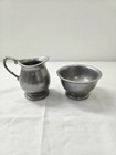 Vintage Wilton Armetale Pewter  Creamer   Sugar Bowl Usa