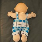 Cabbage Patch Kids Baby Doll Blue Eyes Light Complexion Blue Plaid Outfit