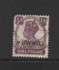 Kuwait  60  1945  1 2a   King George Vi Overprint   F-vf  Used  A