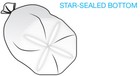 10-15 Gallon Trash Can Liner Bags 24 x33  Office Home Shredder Waste Garbage 13