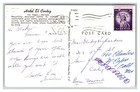 Vintage 1956 Postcard Antique Cars El Cortez Hotel Casino Las Vegas Nevada