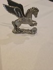 Masterworks Fine Pewter Pegasus 1989 Figurine Diamond Cut W  Crystal Ball 3 75   