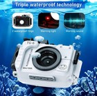 Seafrog Wpc-tg6 Waterproof Housing Case Underwater Diving 195ft 60m For Olympus