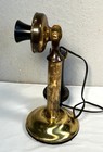 Antique Western Electric 20al Brass Candlestick Telephone Early 1900s Untested