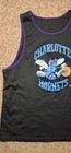 Vintage Nba Men s Charlotte Hornets Basketball Streetwear Tank Top Black L   Xl