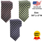 Msrp 22 4 New Edwards Classic Collegiate Plaid Woven 100  Silk Men s Tie Necktie