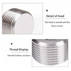 5x 1 4  Npt Pipe Plug Male Thread Stainless Steel Fitting Countersunk Hex C443