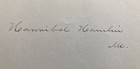 Hannibal Hamlin-a h  Garland  signatures  Us Vice Pres  csa Rep  us Sen -unique
