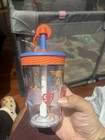 Disney Pixar Cars Lightning Mcqueen 15 Oz Straw Cup Spill Proof Sippy Gift Race