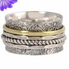 Handmade Spinner Ring 925 Sterling Silver Beautiful Spinner Ring For Gift