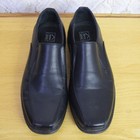 Alpine Swiss Mens Dress Shoes Size 8 Leather Slip On Black Business Professional
