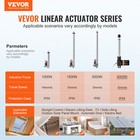 Vevor Linear Actuator 12v 8inch Heavy Duty 1320lbs 6000n 0 19  s Ip44 Protection