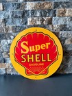 Super Shell Gasoline     Vintage Heavy Metal Sign -  xl     19 7      50 Cm 