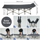 Folding Camping Cot For Adults Comfortable Portable Sleeping Bed Cot With Bag
