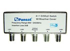 Pansat 4x1 Diseqc Switch 2 0 Outdoor Weatherproof Cover Satellite Dish Lnb Lnbf