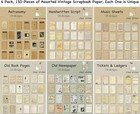 Vintage Style Scrapbooking Paper Pack - 150 Sheets Perfect For Journals Planner