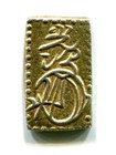 Gold silver Tenpo 2 Shu-ban-kin Japan Old Coin 048 Japanese Edo  1832 - 1858 
