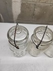  Atlas E-z Seal Quart Set Of 4 Clear Canning Glass Jar With Wire Bail   Lid