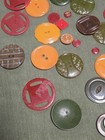 Over 40 Nice Old Vintage Mixed Bakelite Button Lot 2 Hole Htf
