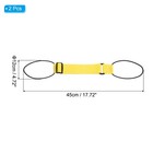 Luggage Straps Bag Bungee  2 Pcs Suitcase Straps Adjustable Belt  Yellow