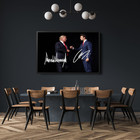 Charlie Kirk Signed Poster Reprint     Donald Trump Patriotic Wall Art Print 