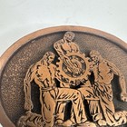 Vintage Metal Or Union Workers  Belt Buckle Mit Line Made In Usa Heavy