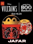 2026 Mcdonald s Disney Villains Boo Bucket  Halloween Happy Meal Set    5 