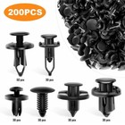 200pcs Bumper Clips Fender Trim Car Body Push Pin Rivet Fastener Retainer