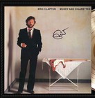 Eric Clapton Framed Cherry Wood Reproduction Signature Lp Record Display 