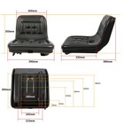 Black Universal Waterproof Seat Tractor Dumper Forklift Mower Digger Adjustable