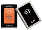 Zippo Harley Davidson Logo Motorcycles Legendary Orange Matte 47099