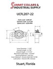  qt 1  Ucfl207-22  1-3 8  Id Pillow Block Bearing Double Seal 2-bolt Oval Flange