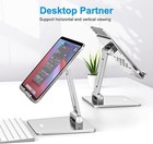 Tablet Stand Aluminum Adjustable Tablet Holder Foldable Desktop Stand Ipad Mini