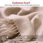 Womens Mens 100  Cashmere Oversized Solid Thick Blanket Wool Scarf Shawl Wrap